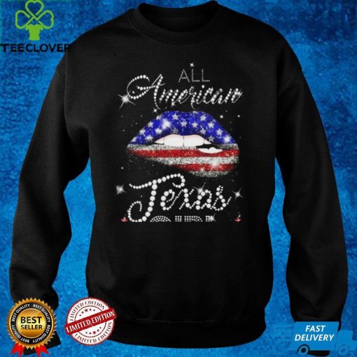 All American Texas Girl Shirt Sexy Lip US Flag T Shirt