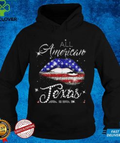 All American Texas Girl Shirt Sexy Lip US Flag T Shirt