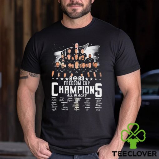 All Blacks 2023 Freedom Cup Champions Signatures Shirt