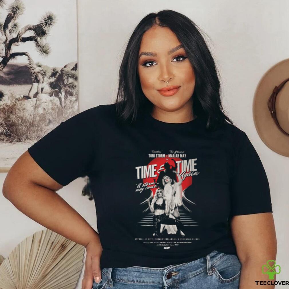 All Elite Wrestling Toni Storm & Mariah May   Time & Time Again Shirt All Elite Wrestling Toni Storm & Mariah May   Time & Time Again Shirt
