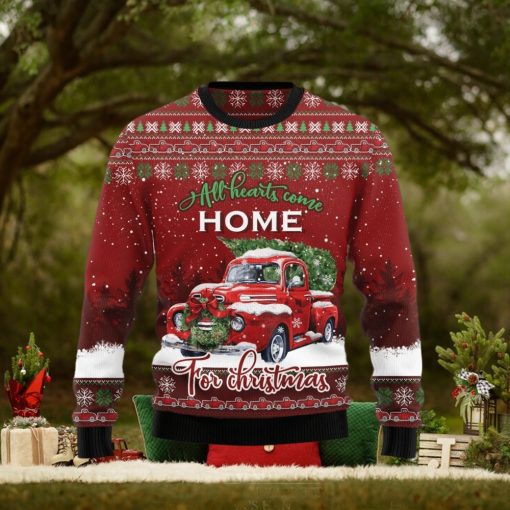 All Hearts Come Home Ugly Christmas Sweater Cute Christmas Gift For Family