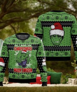 All I Want For Christmas Hulk Man Ugly Sweater