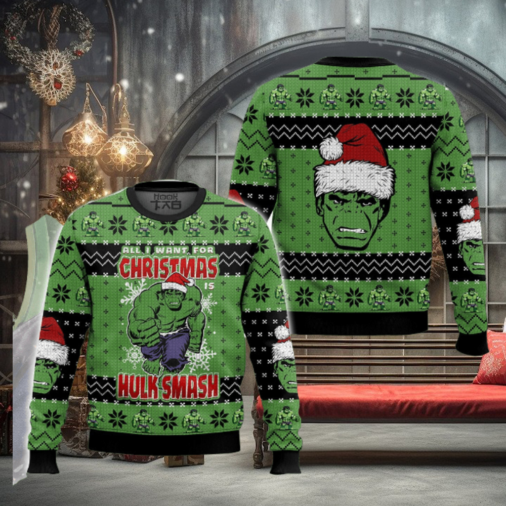 All I Want For Christmas Hulk Man Ugly Sweater All I Want For Christmas Hulk Man Ugly Sweater