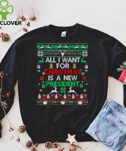 All I Want For Christmas Is A New President Xmas Pajama Ugly T Shirt