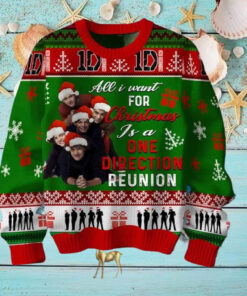 All I Want For Christmas Is A One Direction Reunion Chirstmas Gifts 2024 Xmas For Family And Friends Ugly Sweater