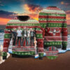 Christmas 2024 Bulldog Drink Natural Light Beer Ugly Sweater