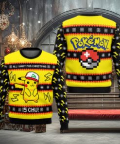 All I Want For Christmas Is CHU! Ugly Christmas Sweater