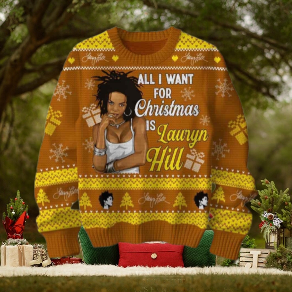 All I Want For Christmas Is Lauryn Hill Chirstmas Gifts 2024 Xmas For Family And Friends Ugly Sweater All I Want For Christmas Is Lauryn Hill Chirstmas Gifts 2024 Xmas For Family And Friends Ugly Sweater