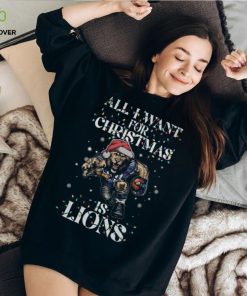 All I Want For Christmas Is Lion Thoodie, sweater, longsleeve, shirt v-neck, t-shirt