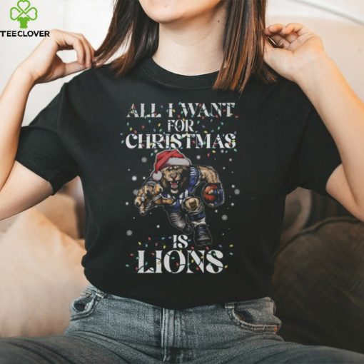 All I Want For Christmas Is Lion Thoodie, sweater, longsleeve, shirt v-neck, t-shirt