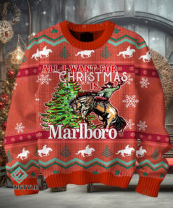 All I Want For Christmas Is Marlboro Ugly Christmas Sweater