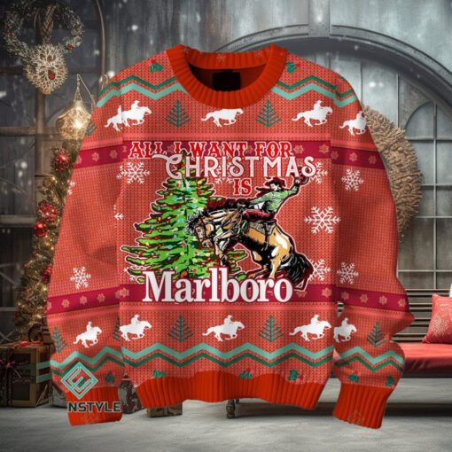 All I Want For Christmas Is Marlboro Ugly Christmas Sweater