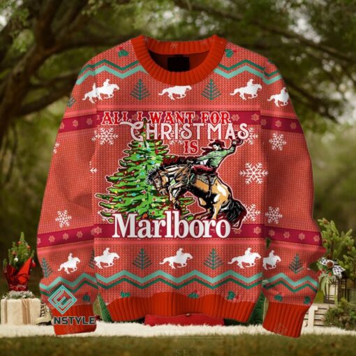 All I Want For Christmas Is Marlboro Ugly Christmas Sweater