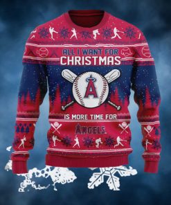 All I Want For Christmas Is More Time For Angels Ugly Christmas Sweater