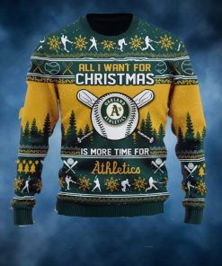 All I Want For Christmas Is More Time For Athletico Ugly Christmas Sweater