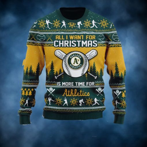 All I Want For Christmas Is More Time For Athletico Ugly Christmas Sweater