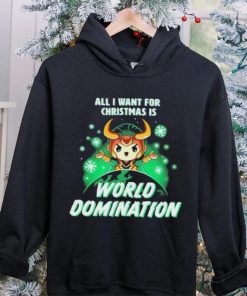 All I Want For Christmas Is World Domination Shirt t shirt