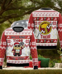 All I Want For Christmas Thor Ugly Sweater