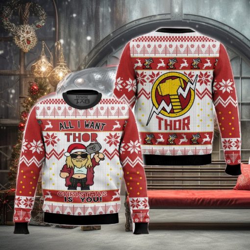 All I Want For Christmas Thor Ugly Sweater