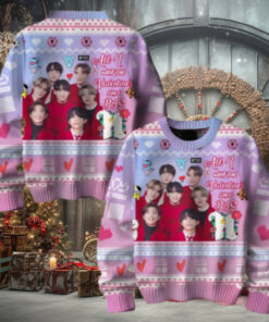 All I Want For Valentines Day Is BTS Chirstmas Gifts 2024 Xmas For Family And Friends Ugly Sweater