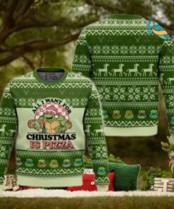All I want for Christmas Is Pizza Ugly Christmas Sweater