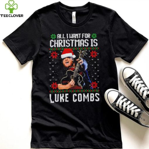 All I want for Christmas is Luke Combs ugly shirt