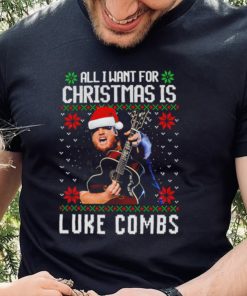 All I want for Christmas is Luke Combs ugly shirt