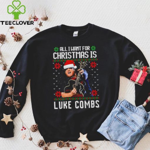 All I want for Christmas is Luke Combs ugly shirt