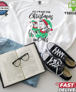 All I want for Christmas is cats shirt