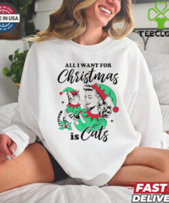 All I want for Christmas is cats shirt