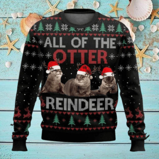All Of Otter Reindeer Christmas Ugly Sweater
