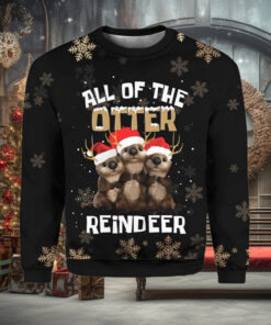 All Of The Otter Reindeer Christmas Ugly Sweater