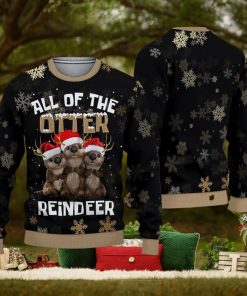 All Of The Otter Reindeer Ugly Christmas Sweater Gift for men Women Otter Gift For Fan