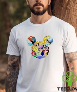 All Princess Disney chibi in Mickey Mouse head shirt