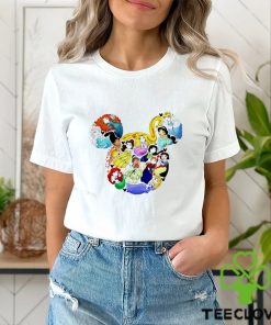 All Princess Disney chibi in Mickey Mouse head hoodie, sweater, longsleeve, shirt v-neck, t-shirt