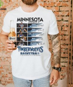 All Stars Minnesota Timberwolves Starting 6 Basketball White Design Shirt