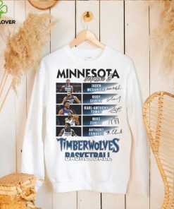 All Stars Minnesota Timberwolves Starting 6 Basketball White Design Shirt