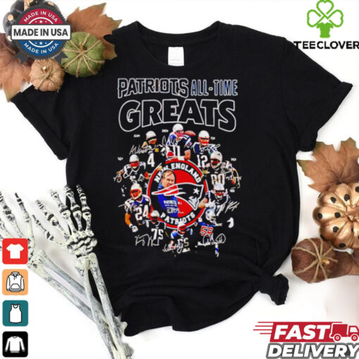 All Time Greats New England Patriots Team Players Autograph shirt
