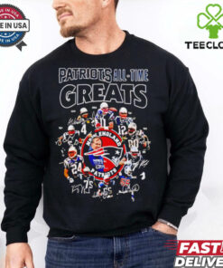All Time Greats New England Patriots Team Players Autograph shirt
