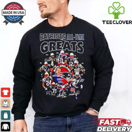 All Time Greats New England Patriots Team Players Autograph shirt