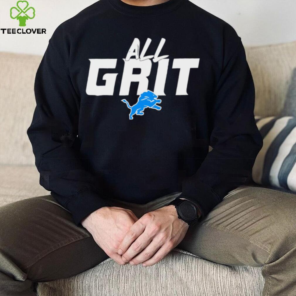 All grit Detroit Lions football logo gift shirt All grit Detroit Lions football logo gift shirt