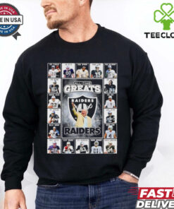 All time greats Las Vegas Raiders Ken Stabler Jim Otto Gene Upshaw Hovie Long signatures shirt