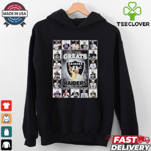 All time greats Las Vegas Raiders Ken Stabler Jim Otto Gene Upshaw Hovie Long signatures shirt