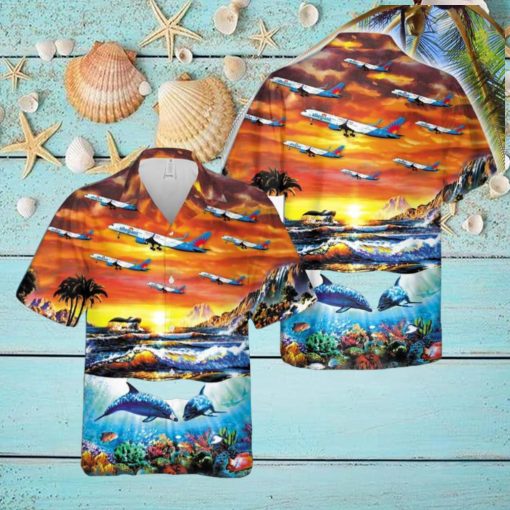 Allegiant Air Boeing 757 204 Hawaiian Shirt Aloha Summer