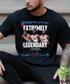 Allen I Verson Extreme Legendary Philadelphia 76ers On 2ks Impact On Hoops Culture T Shirt