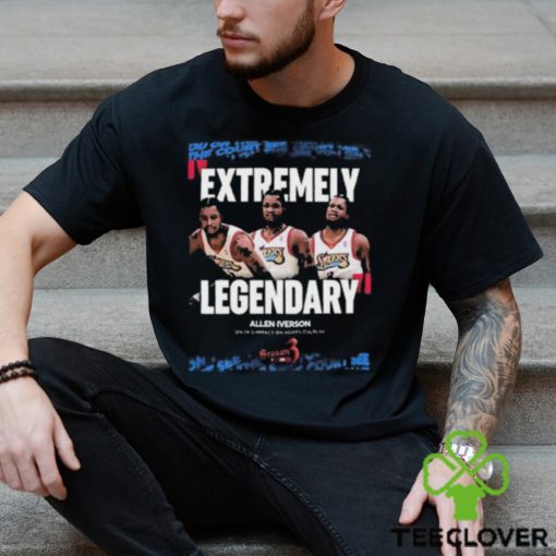 Allen I Verson Extreme Legendary Philadelphia 76ers On 2ks Impact On Hoops Culture T Shirt