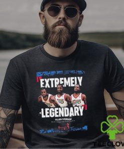 Allen I Verson Extreme Legendary Philadelphia 76ers On 2ks Impact On Hoops Culture T Shirt