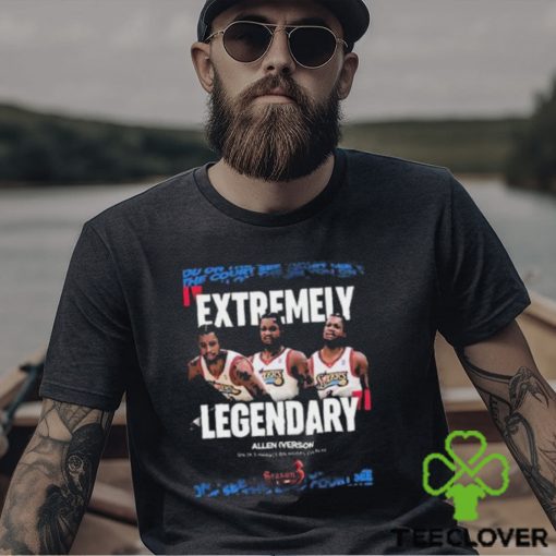 Allen I Verson Extreme Legendary Philadelphia 76ers On 2ks Impact On Hoops Culture T Shirt