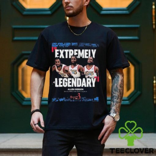 Allen I Verson Extreme Legendary Philadelphia 76ers On 2ks Impact On Hoops Culture T Shirt