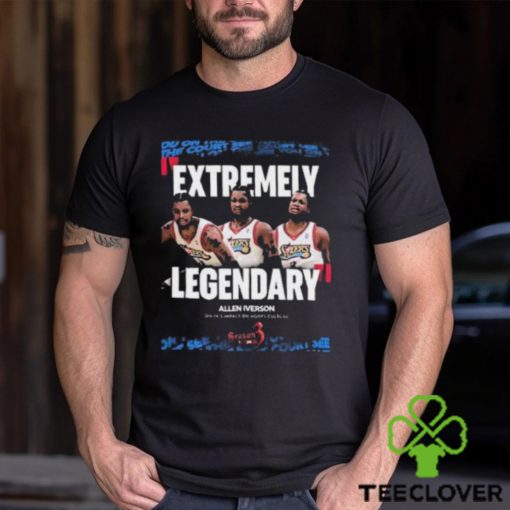 Allen I Verson Extreme Legendary Philadelphia 76ers On 2ks Impact On Hoops Culture T Shirt